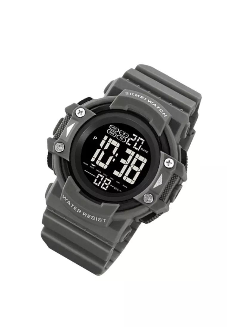 Jam Tangan Digital Sporty Pria Alarm Material TPU WB95 Waterproof ORIGINAL