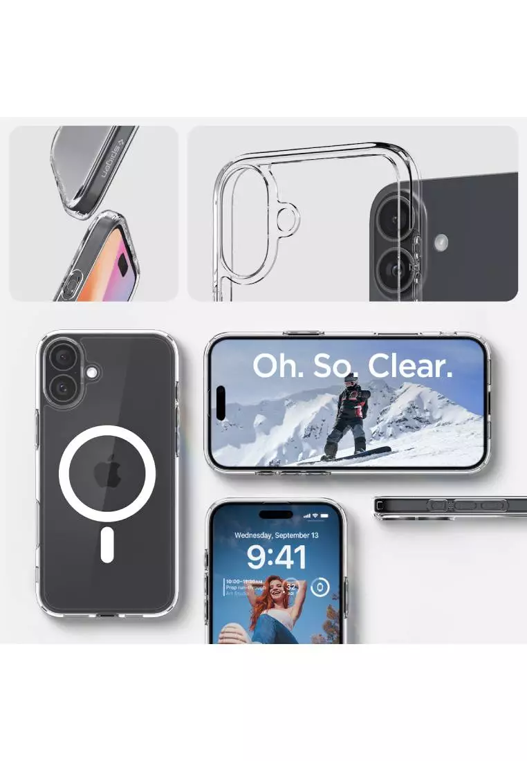 Buy Spigen Spigen iPhone 16 Case Crystal Hybrid MagFit White 2024