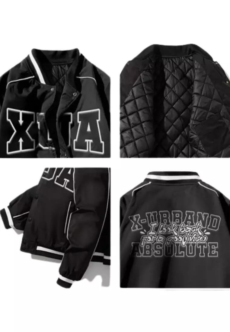Jaket Varsity Black
