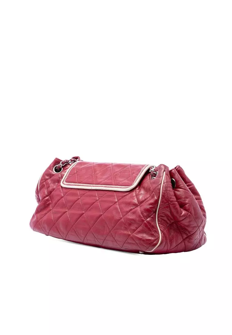 Pre-Loved Chanel Quilted Aged Calfskin Reissue 2.55 East West Accordion Flap