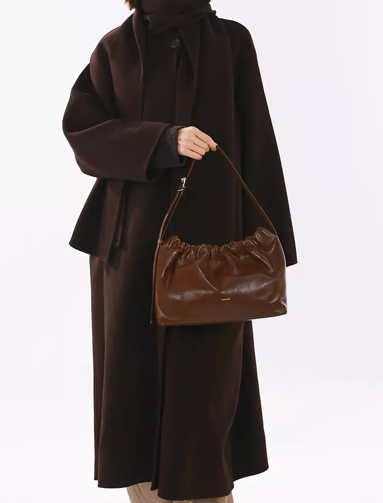 SCRUNCHIE Shoulder Bag - Raisin