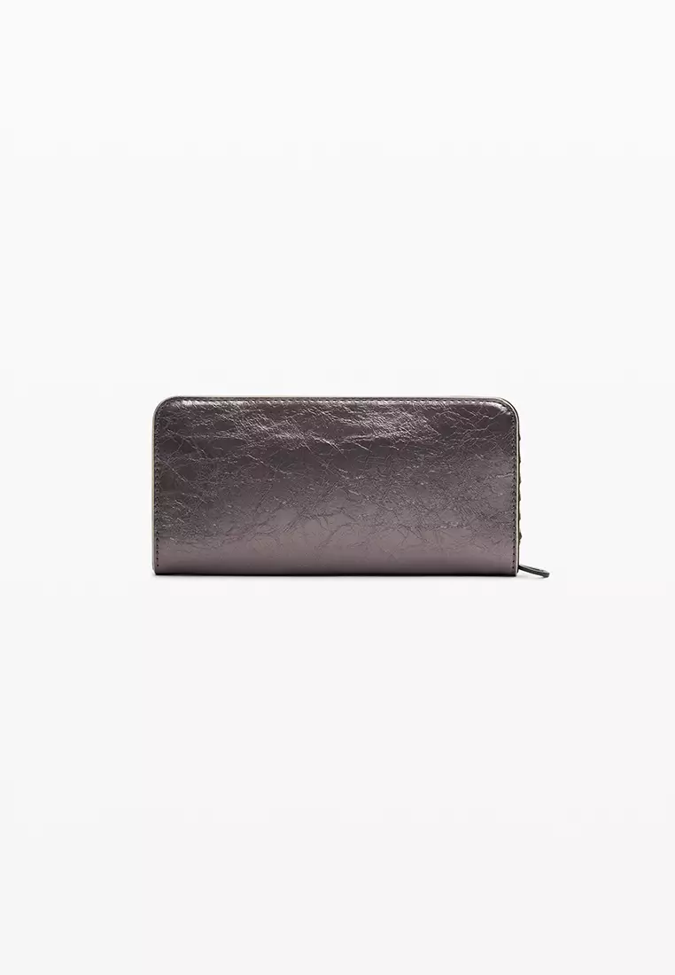 Large metallic wallet