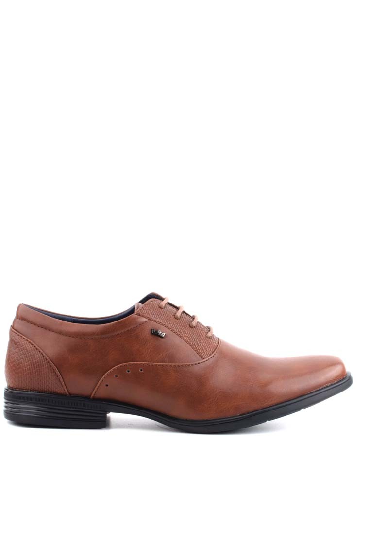 LR LARRIE Men Brown Smart Feet Executive Business Shoes with Lace