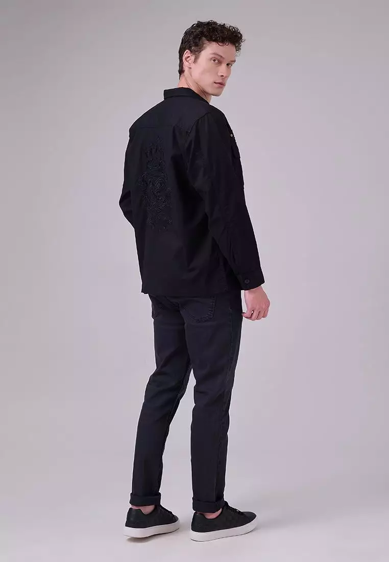 MANZONE X Merry Riana - Jacket Lengan Panjang Pria Wisdom - Black