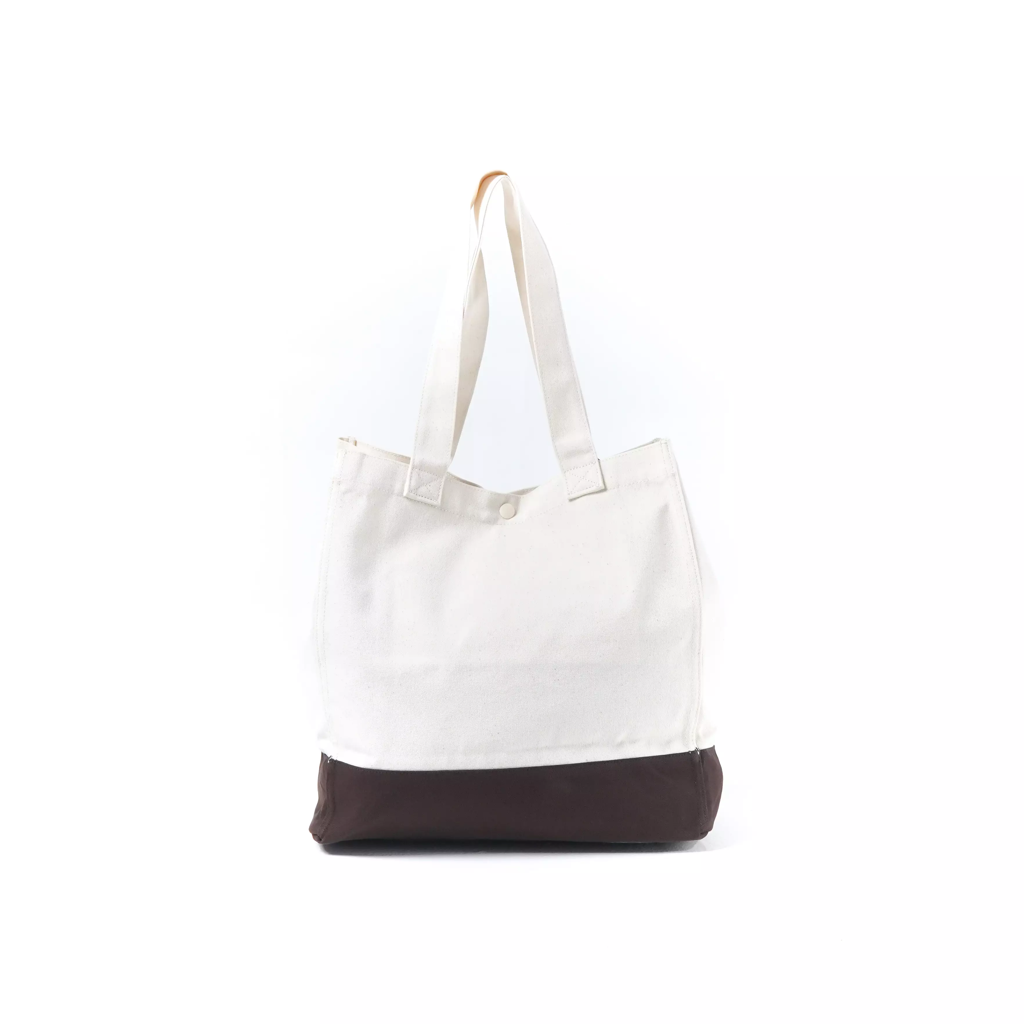 Tas MARITHE FRANCOIS GIRBAUD PARIS HALF DARK BROWN CREAM BIG SHOPPER BAG 100% ORIGINAL