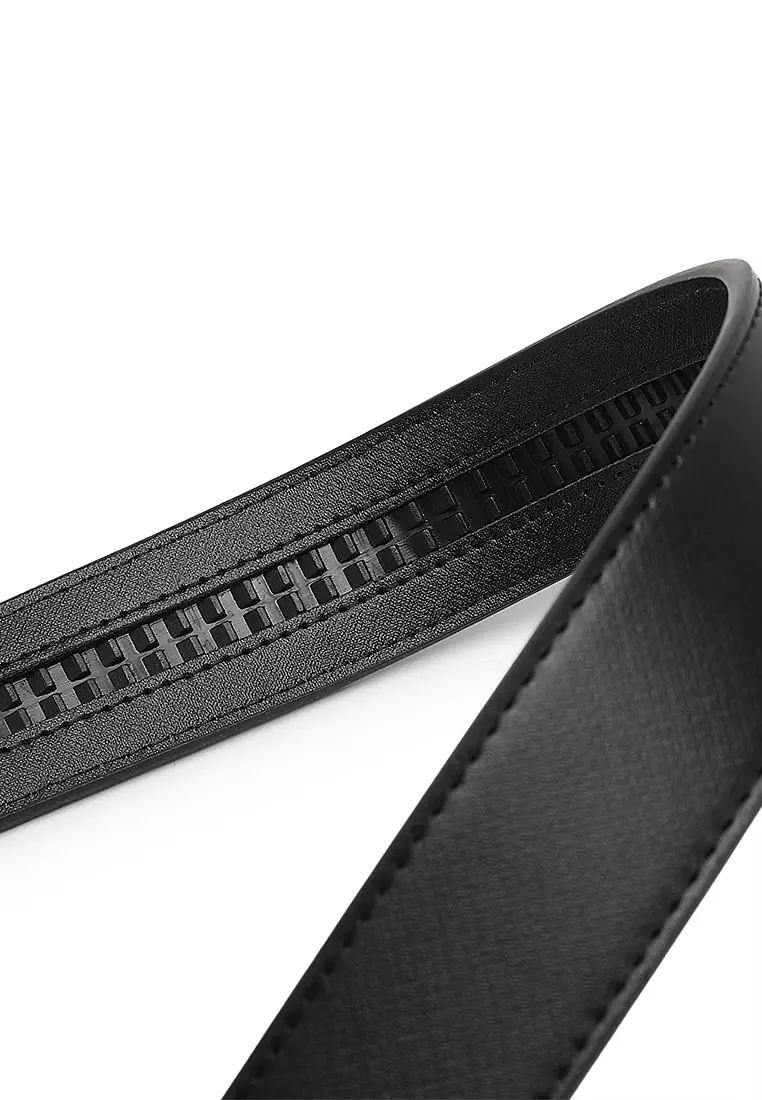 Gift Set - Leather RFID Wallet + 35mm Automatic Buckle Belt - Brown / Black