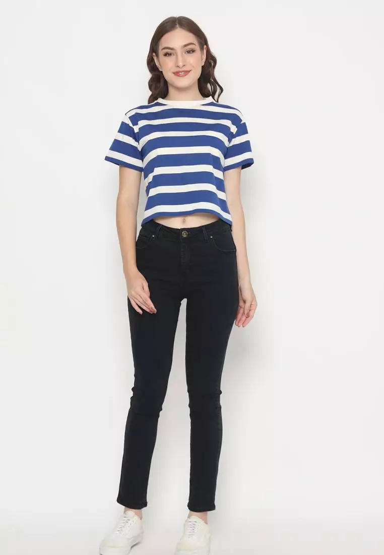 Matsuda Kaos Crop top katun Hollis