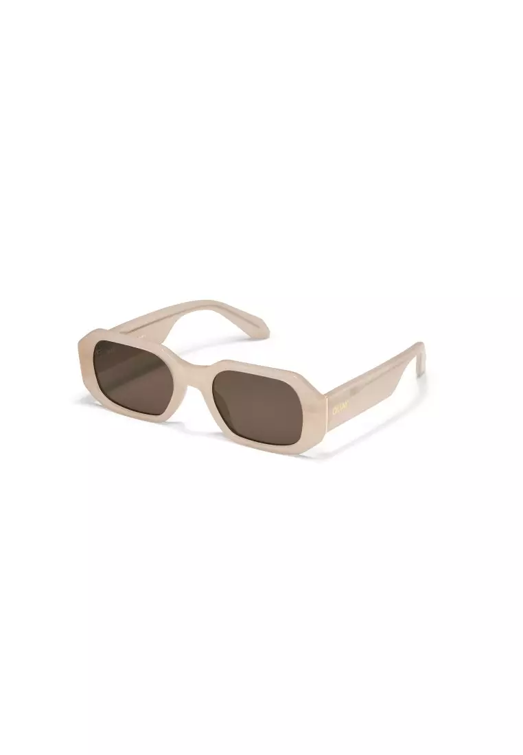 Hyped Up Sunglasses - Bone/Brown