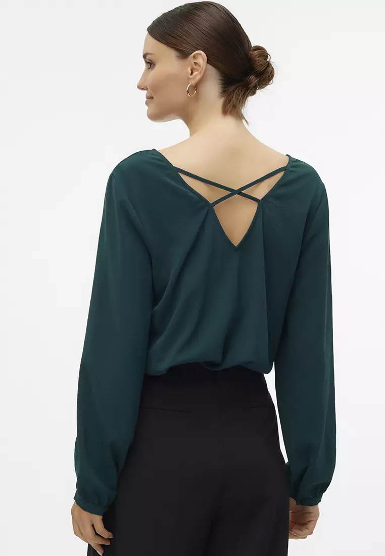 Thea Long Sleeve V-Neck Top