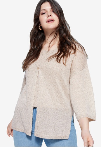 Buy Violeta By Mango Plus Size Knitted Cardigan Online On Zalora Singapore