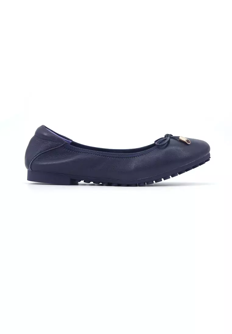 Flatss u0026 Heelss by Rad Russel Ribbon Flats - Navy Blue 2024 | Buy Flatss u0026  Heelss by Rad Russel Online | ZALORA Hong Kong