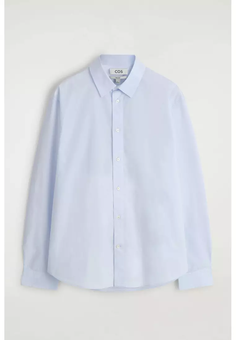 RELAXED PIMA COTTON-POPLIN SHIRT
