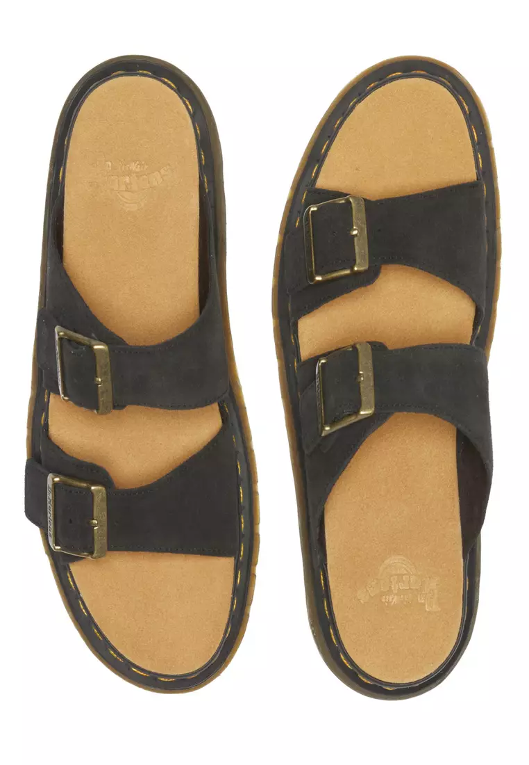 Josef Suede Slide Black Sandals Men