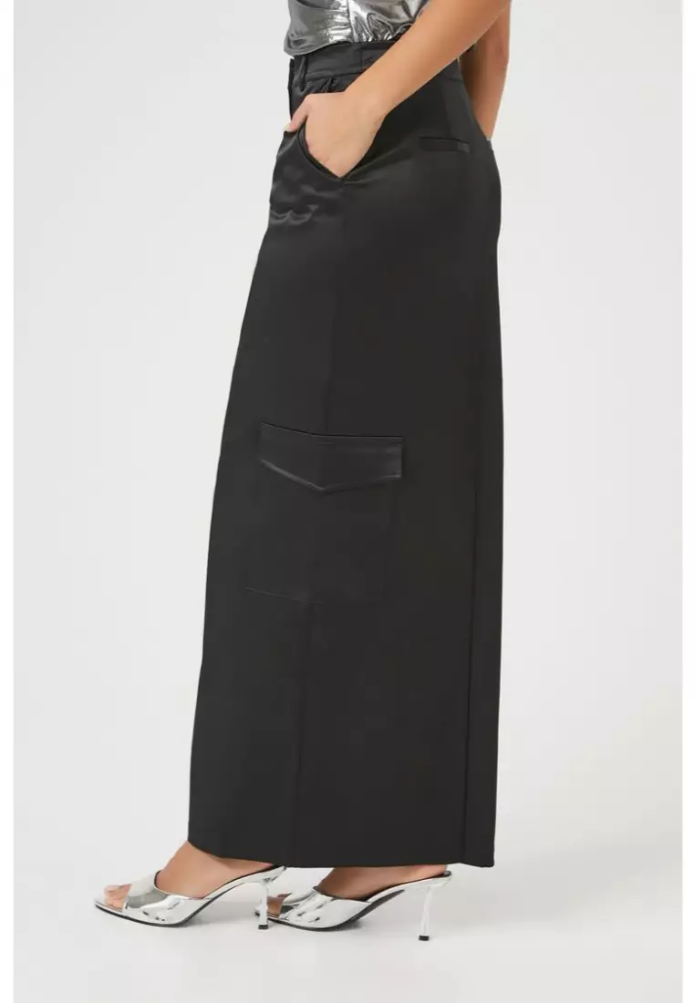 Forever 21 satin maxi skirt store