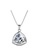 LOVE AND LIFE white Love & Life Crystal Pyramid Pendant with Necklace (Clear Crystal, White Gold) Premium Crystals with 18K Real Gold Plated 82CA1ACFA269CEGS_1