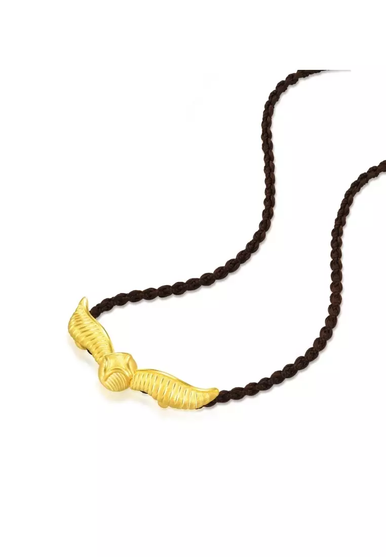 999 Gold Harry Potter Snitch Necklace for Women & Men 45cm 92855Z