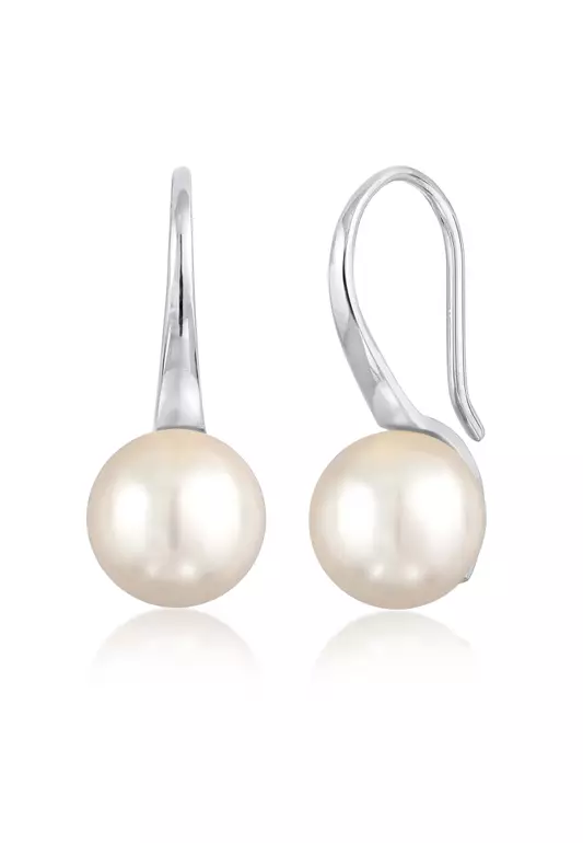 Earrings Drop Classic Elegant Synthetic Pearl
