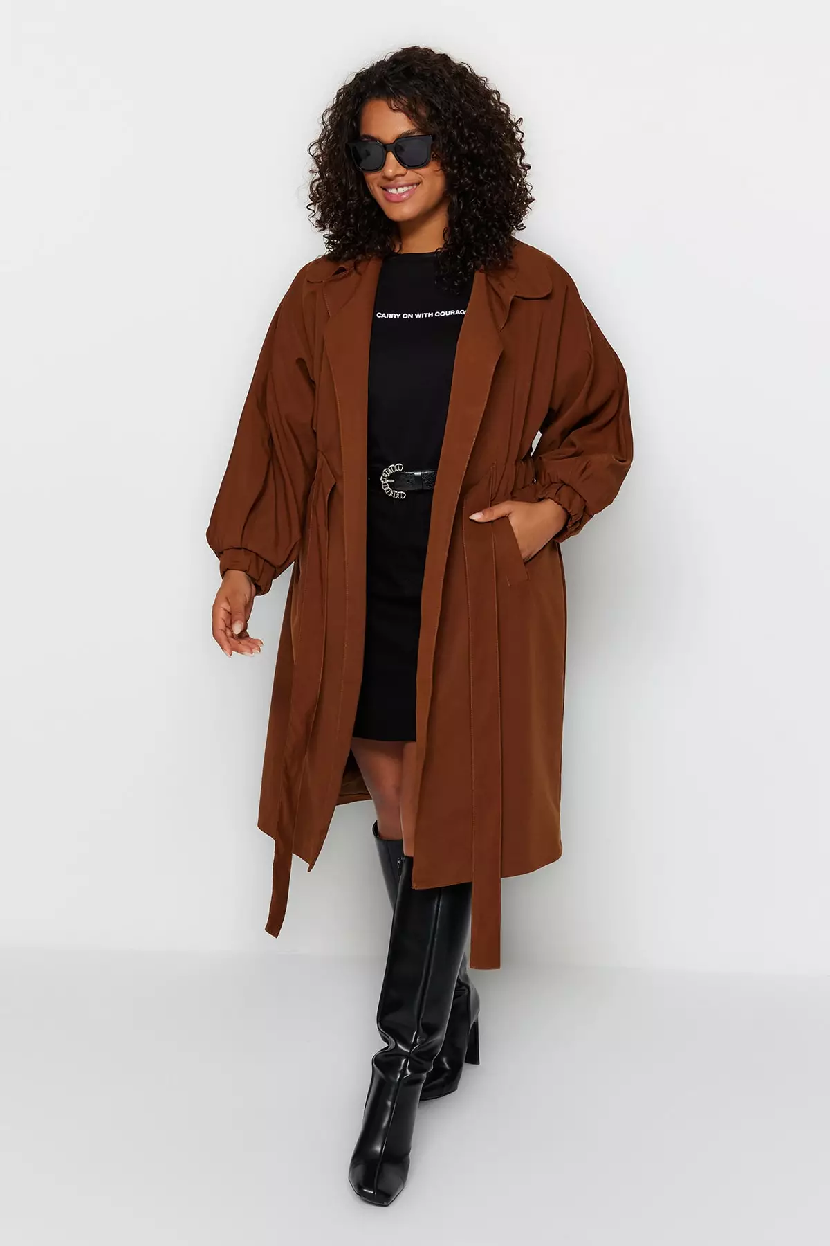 Waist deals trench coat