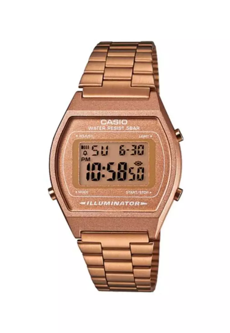 Casio rose top gold digital watch
