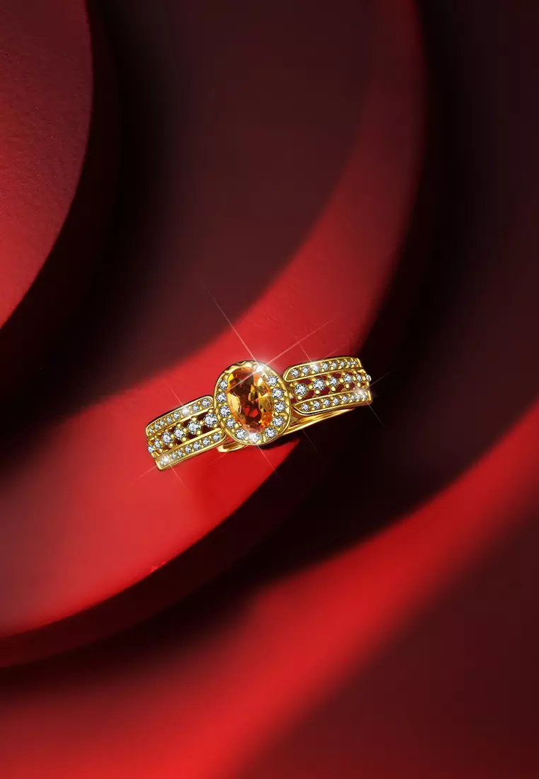 Cincin Wanita Perhiasan Mewah Korea Berlian Cincin Cewek Original Free Size Anti Luntur