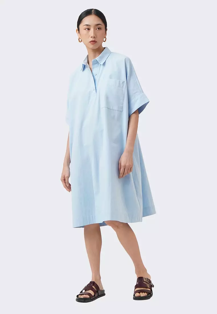 Women's Extended Sleeve Mini Shirtdress
