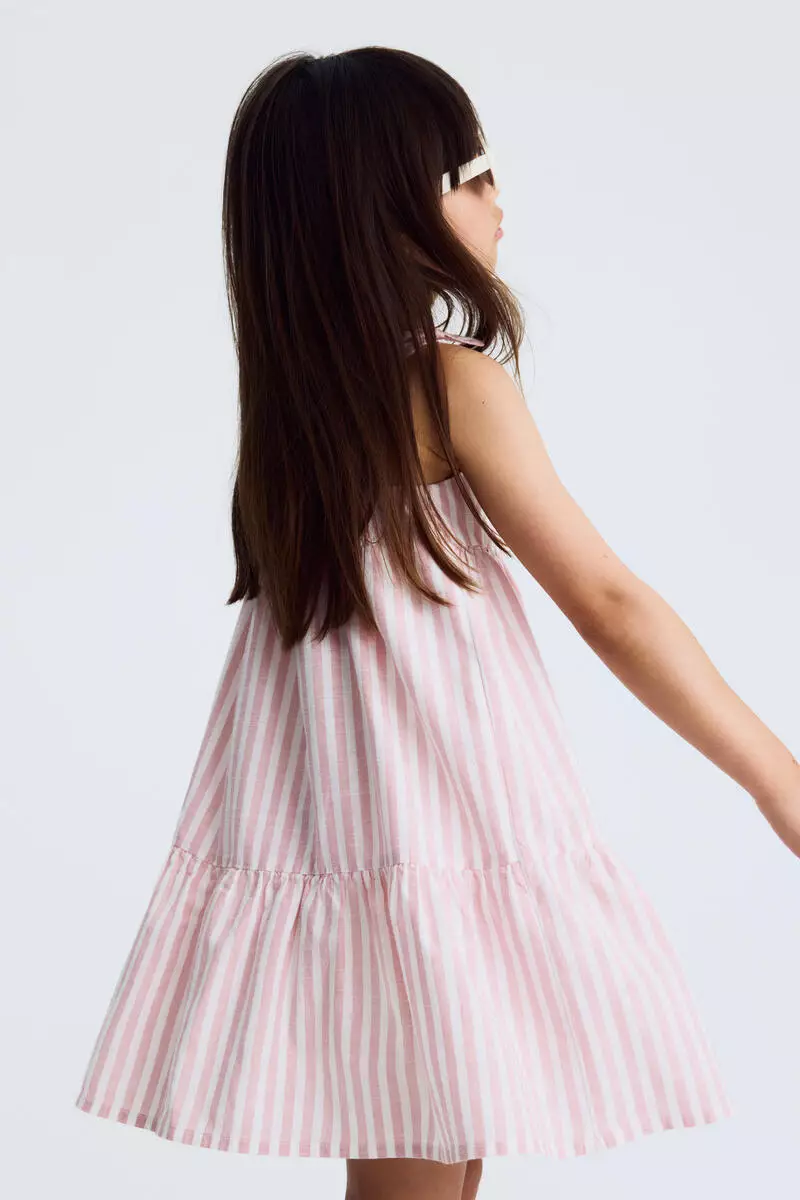 Tiered cotton dress