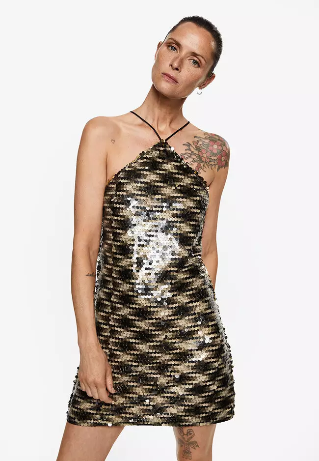 Mango sales sequin dress