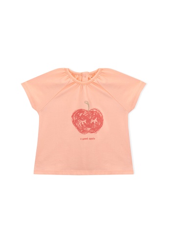 Knot orange Baby short sleeve t-shirt organic cotton Maçã vermelha 1F2C5KA88CD335GS_1