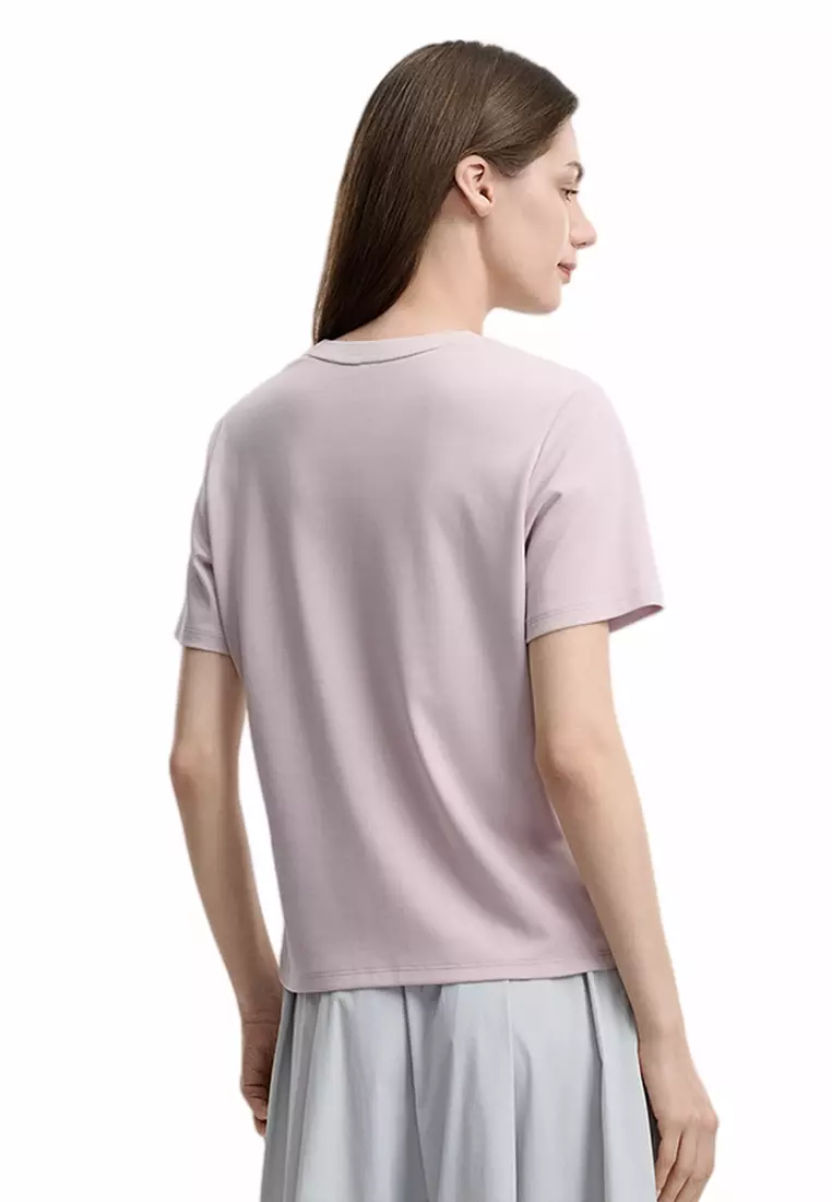 FILA CORE LIFESTYLE WHITE  Women Short Sleeves T-Shirt (Pink)