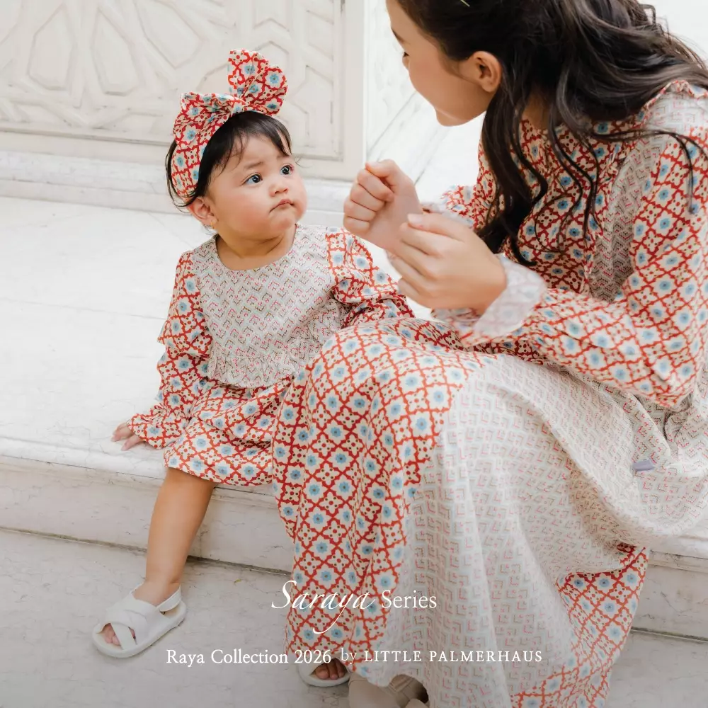 Little Palmerhaus - Baju Lebaran 2026 - Saraya Baby Girl Gamis (Baju Gamis Bayi Usia 0-12 Bulan) Royal Purple