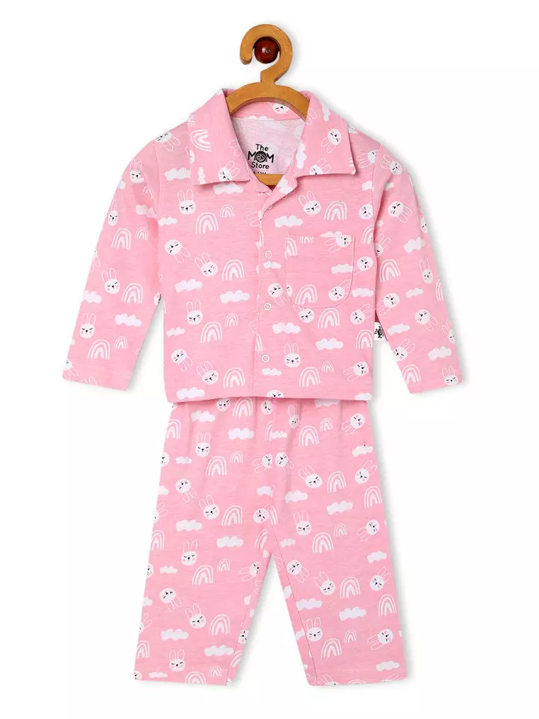Baby and Kids Pajama Nightsuit Set- Cutey Bunny