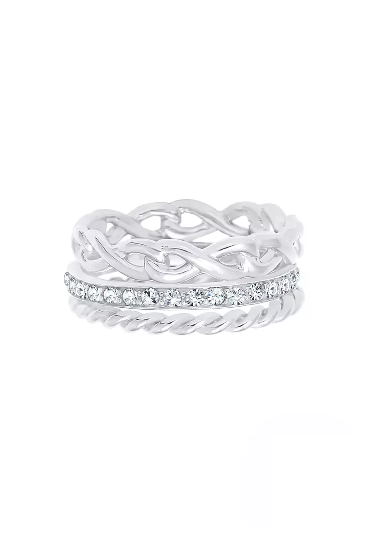 Ring Set Infinity Symbol
