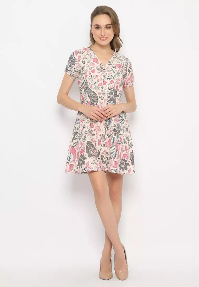 Dress Batik Tisna Pink