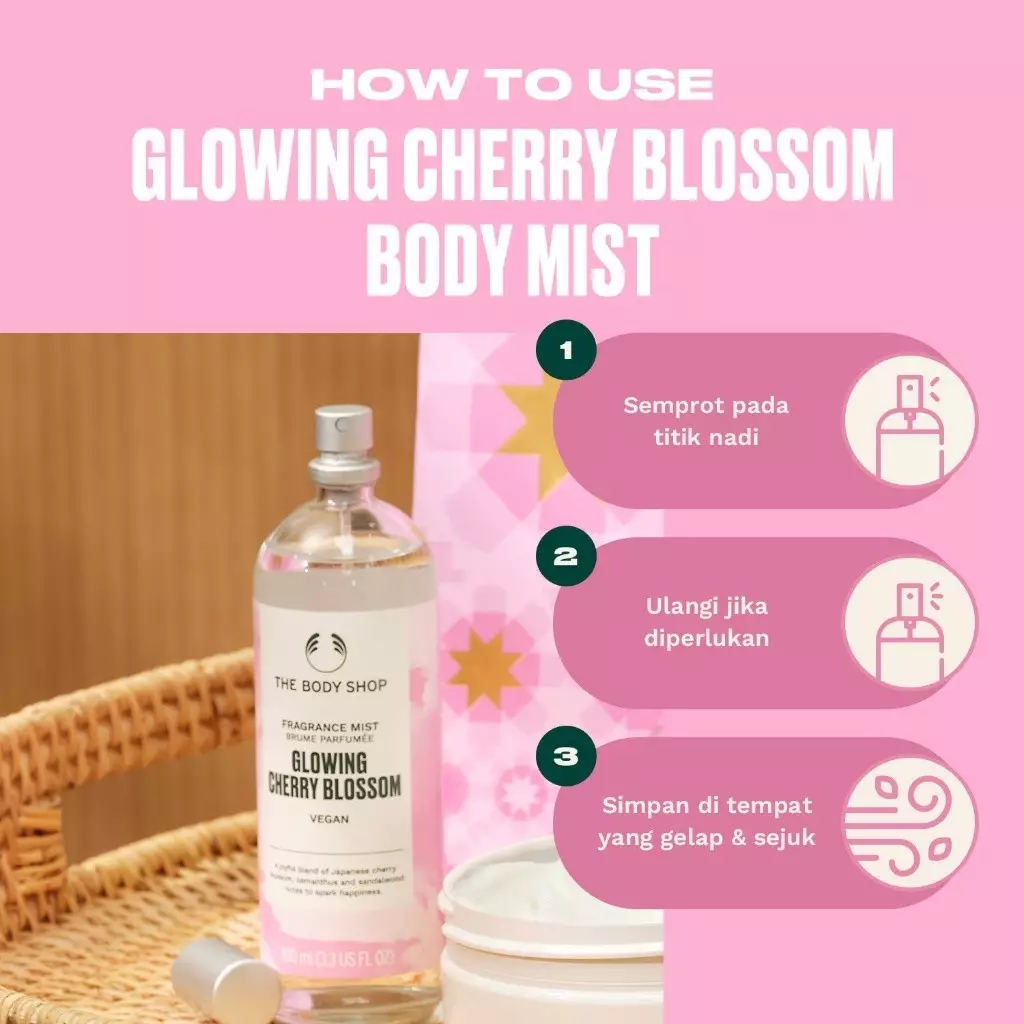 Glowing Cherry Blossom Body Mist 100ml