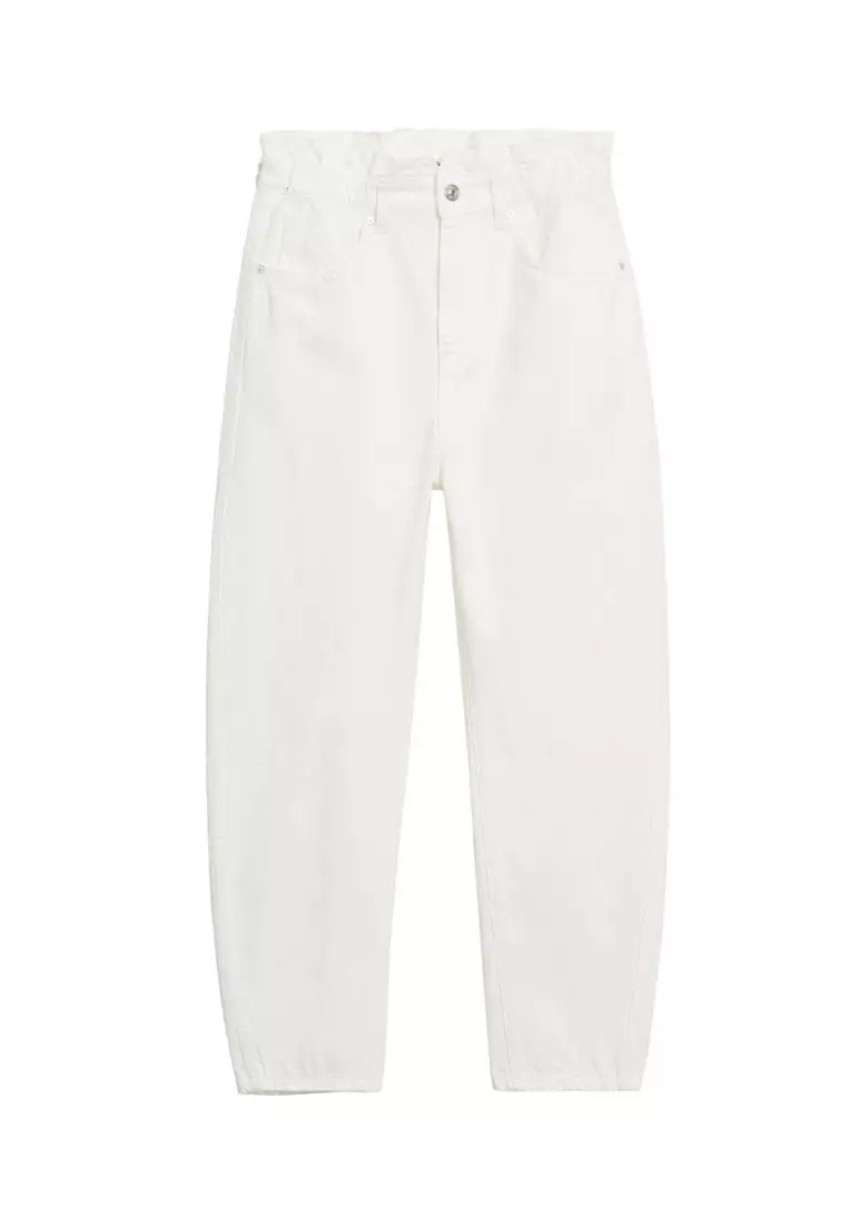 Waist Straight Slouchy Jeans