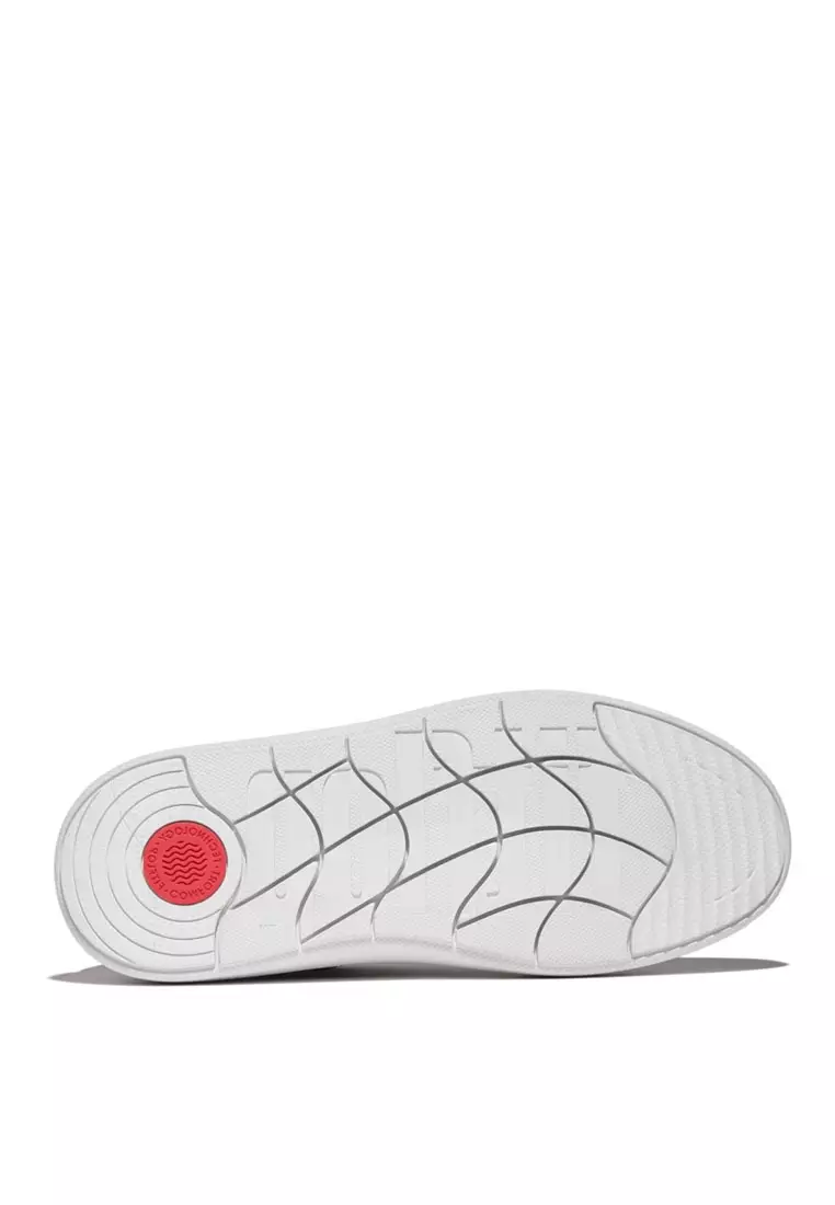 FitFlop RTG Metallic-Leather Sneakers - Silver (E5T-011)