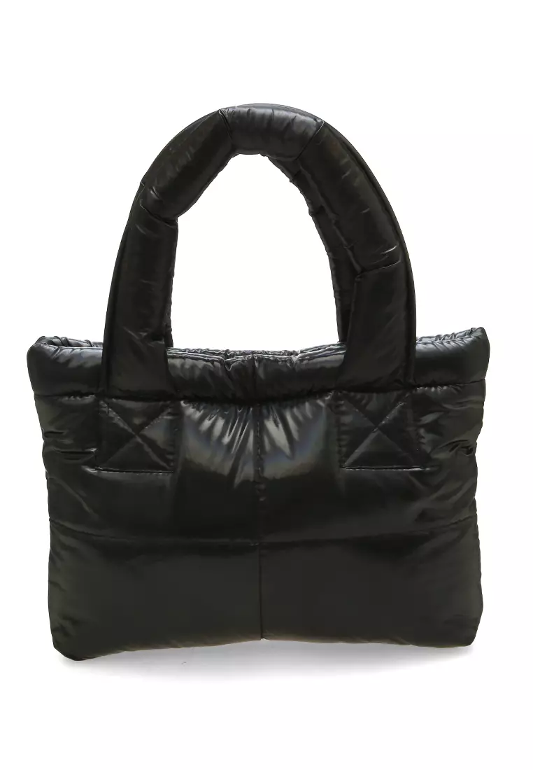 Angelina Pillow Puffy Bag Smooth Texture And High Quality - Holo Black