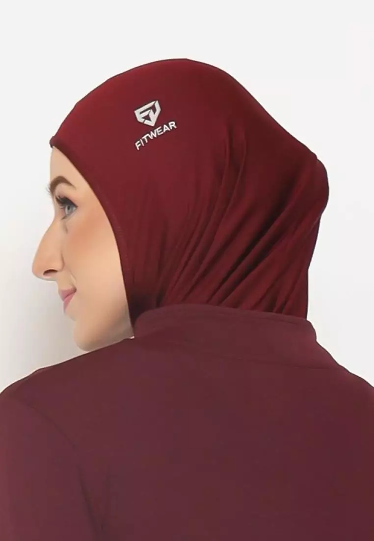 FITWEAR - Kerudung / Hijab / Jilbab Olahraga HAIZA - MAROON