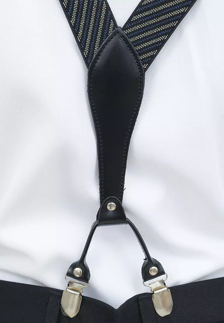 Houseofcuff Suspender Tali Jojon Karet ikat pinggang pria dewasa besar A05