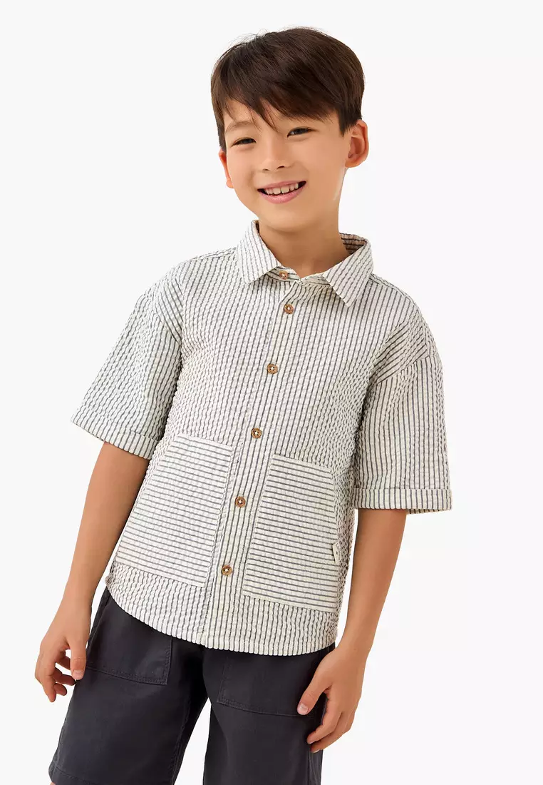Babyshop Lee Cooper Short Sleeve Shirt With Stripes