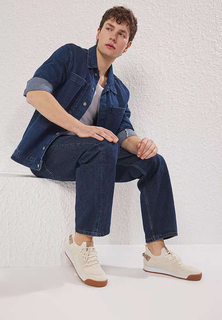 Lace-Up Walking Sneakers