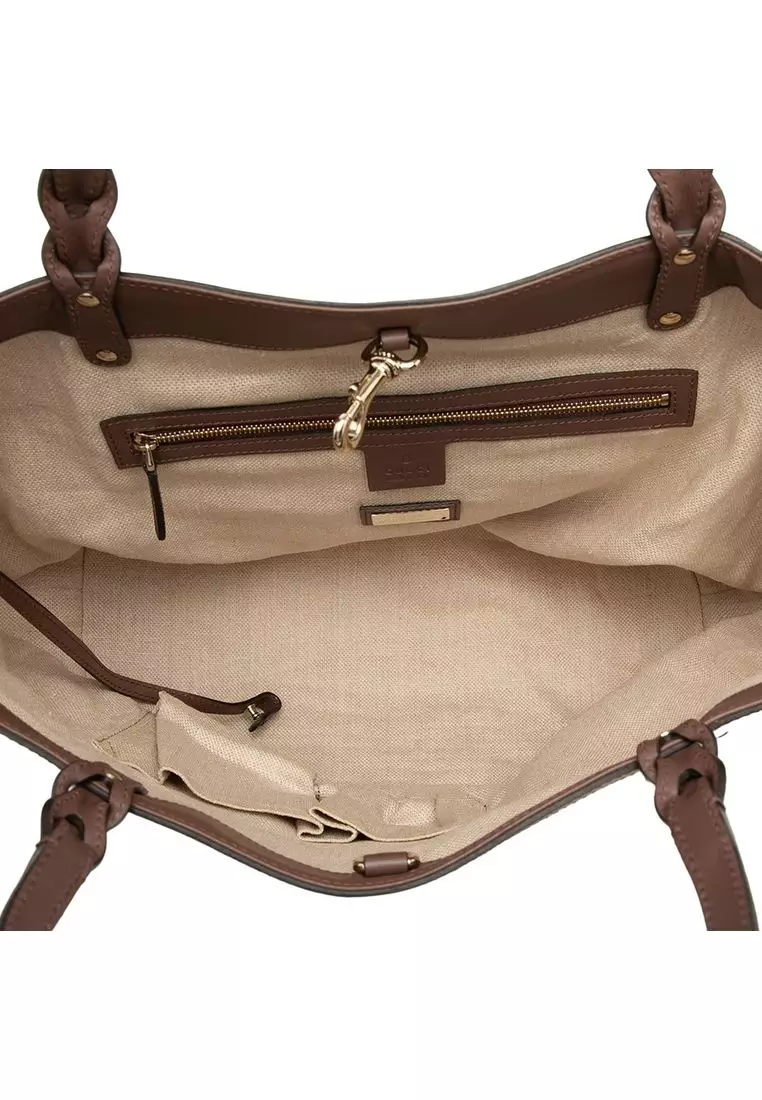 Pre-Loved Gucci Canvas Craft Tote