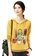 A-IN GIRLS yellow Casual Printed Hooded Sweater 01FE8AA3B9ED3DGS_1