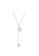 ZITIQUE silver Women's Diamond Embedded Geometrical Shape Necklace - Silver FFFB7AC0315F43GS_1