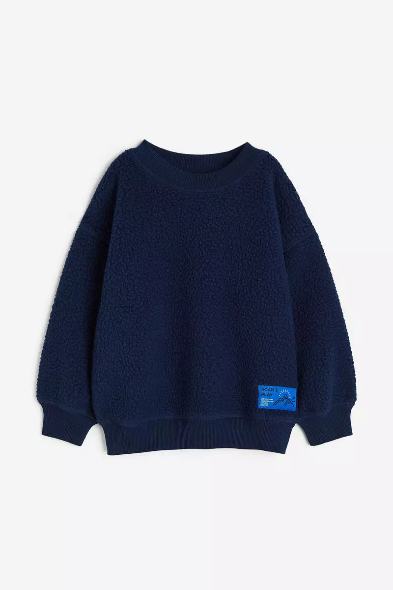 Oversized teddy sweatshirt