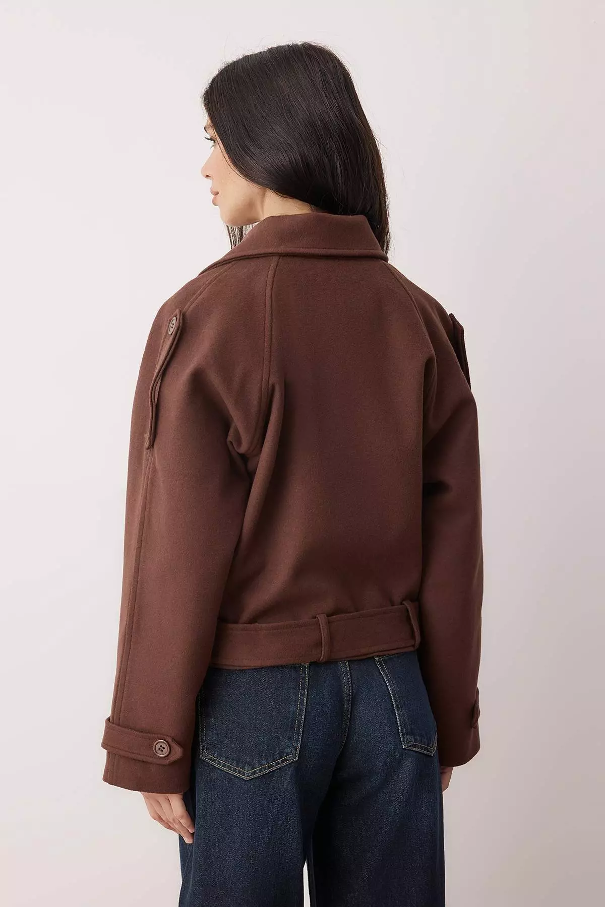 Dark Brown Regular Coat Twoaw25Kb00049
