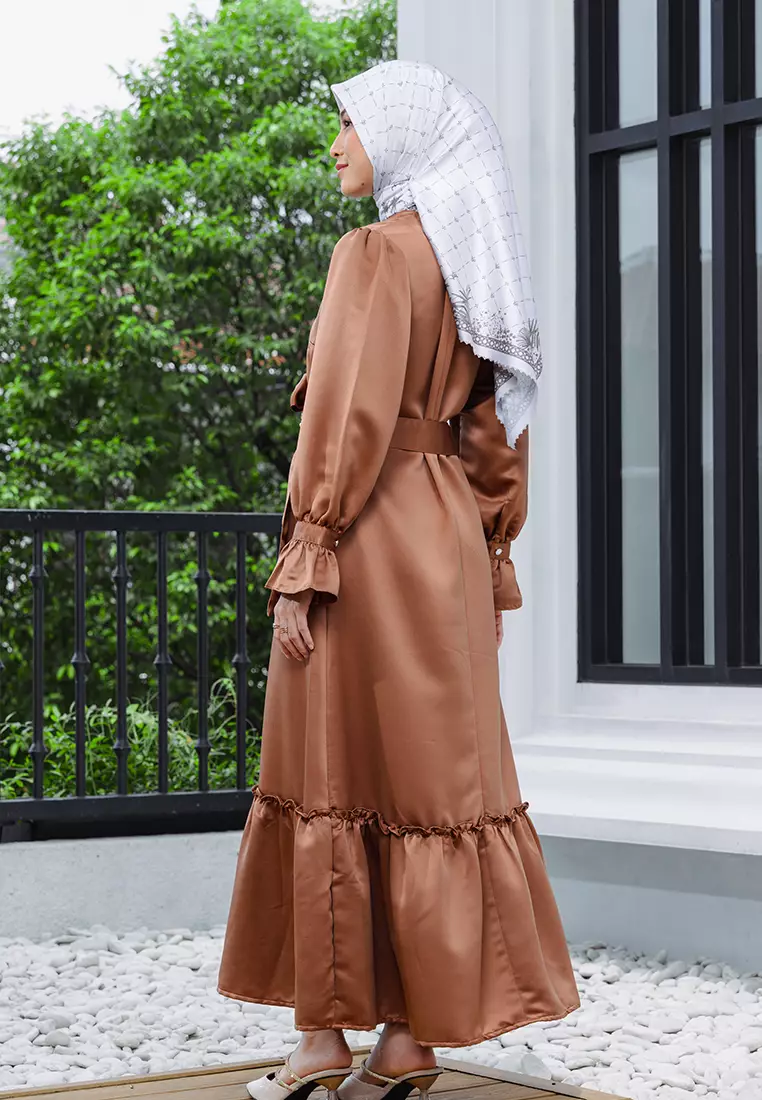 Little X eight Mom Veria Gamis - Gamis Wanita - Family Collection - Eid Collection Koleksi Lebaran Sarimbit Keluarga