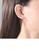 Glamorousky white Simple Fashion Plated Gold Geometric Stud Earrings with Cubic Zirconia 021AAACF267D2DGS_4