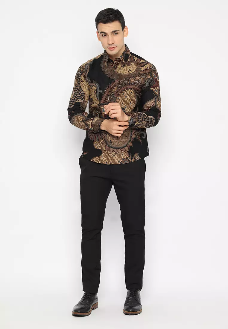 Kemeja Batik Slimfit Nararya - Black