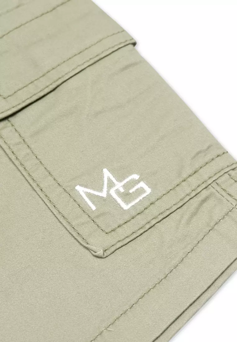 Boys Twill Cargo Shorts with Belt